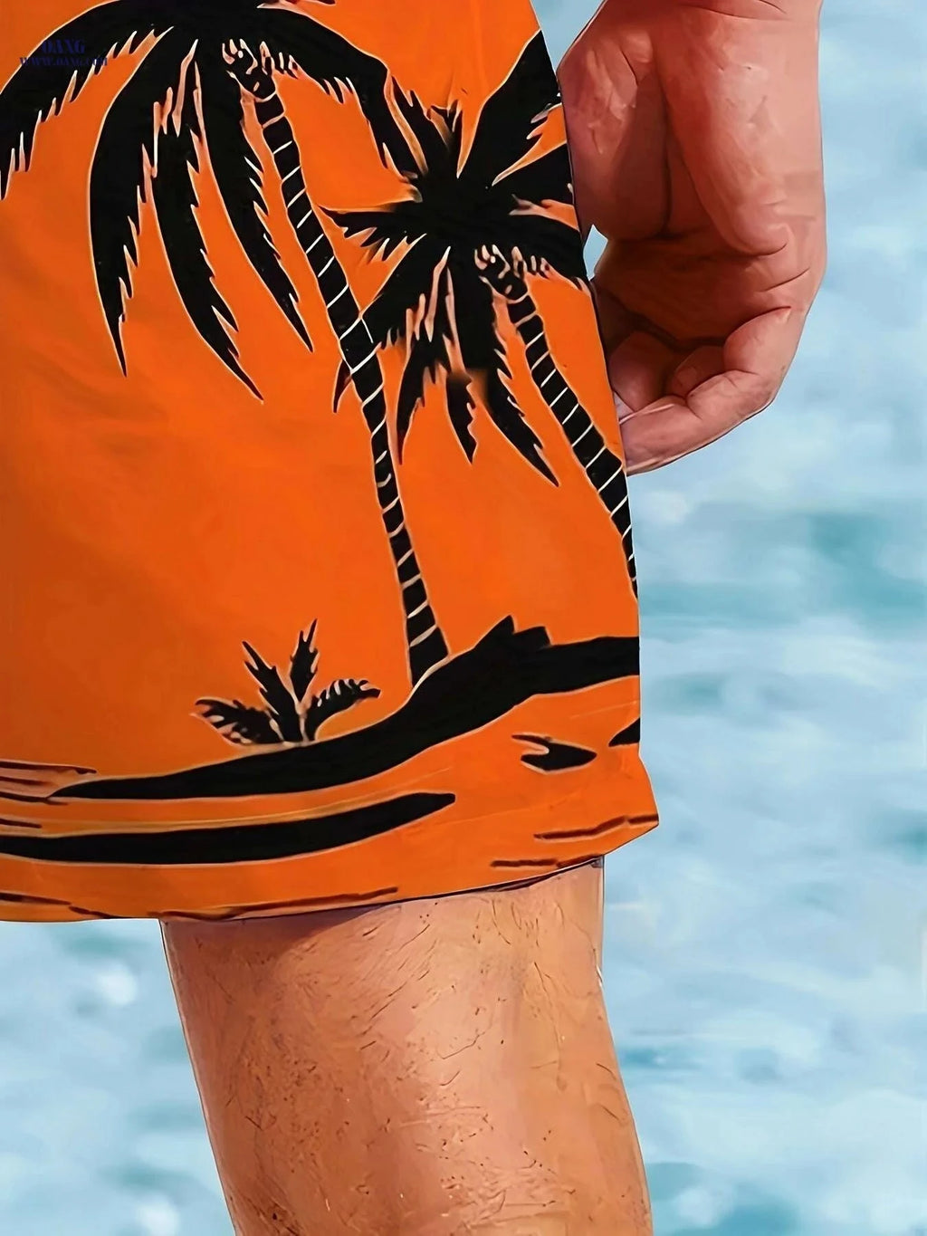 Men's Hawaiian 3D Printed Beach Shorts - Quick-Dry Tropical Design   OAXG Mixed Color / S