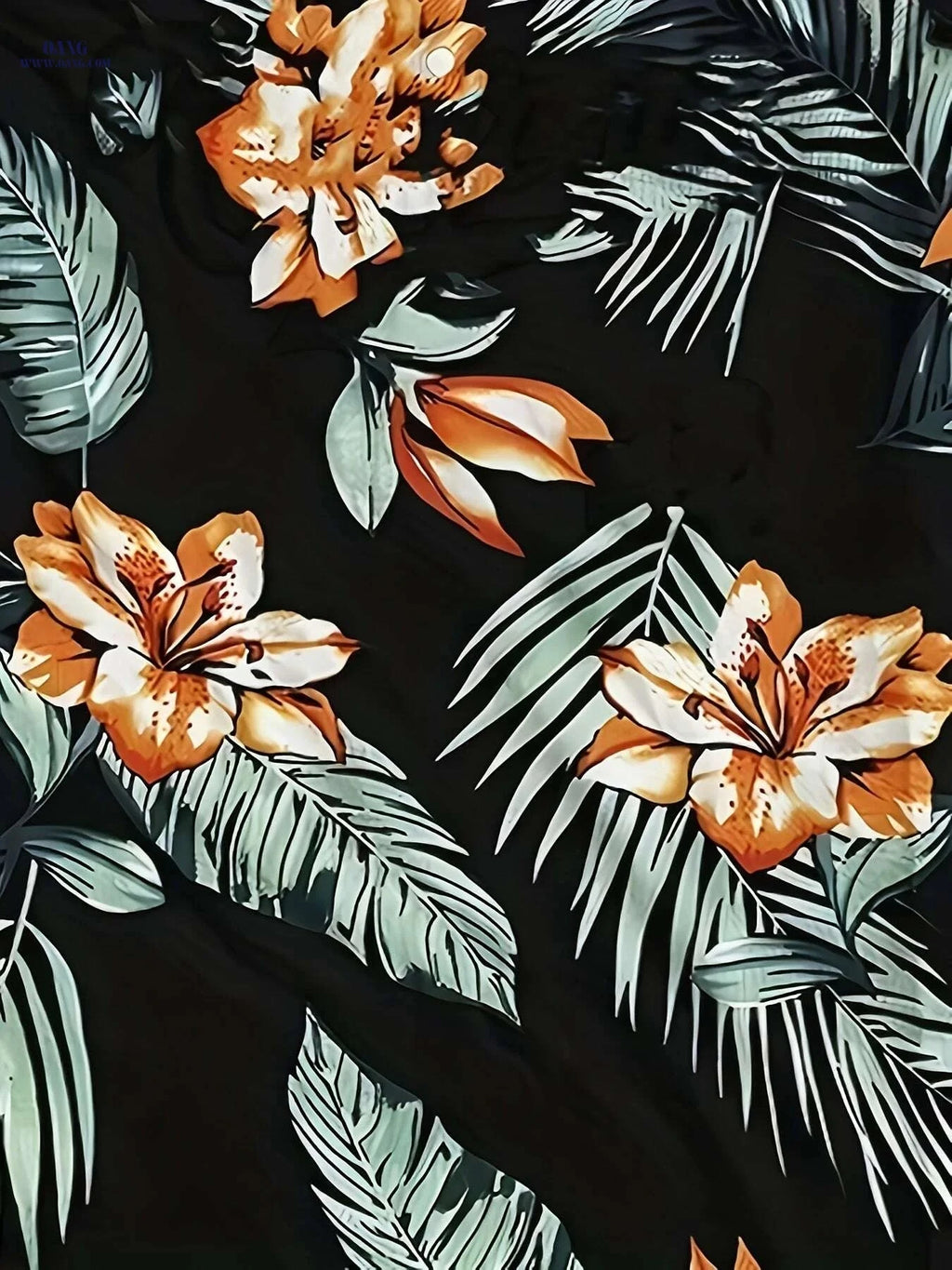 Men's Hawaiian Tropical Print Tank Top - Breathable Summer Gym Shirt   OAXG 