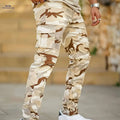 Men's Heavy-Duty Camo Cargo Pants - All-Terrain for Hiking & Camping   OAXG Mixed Color / S