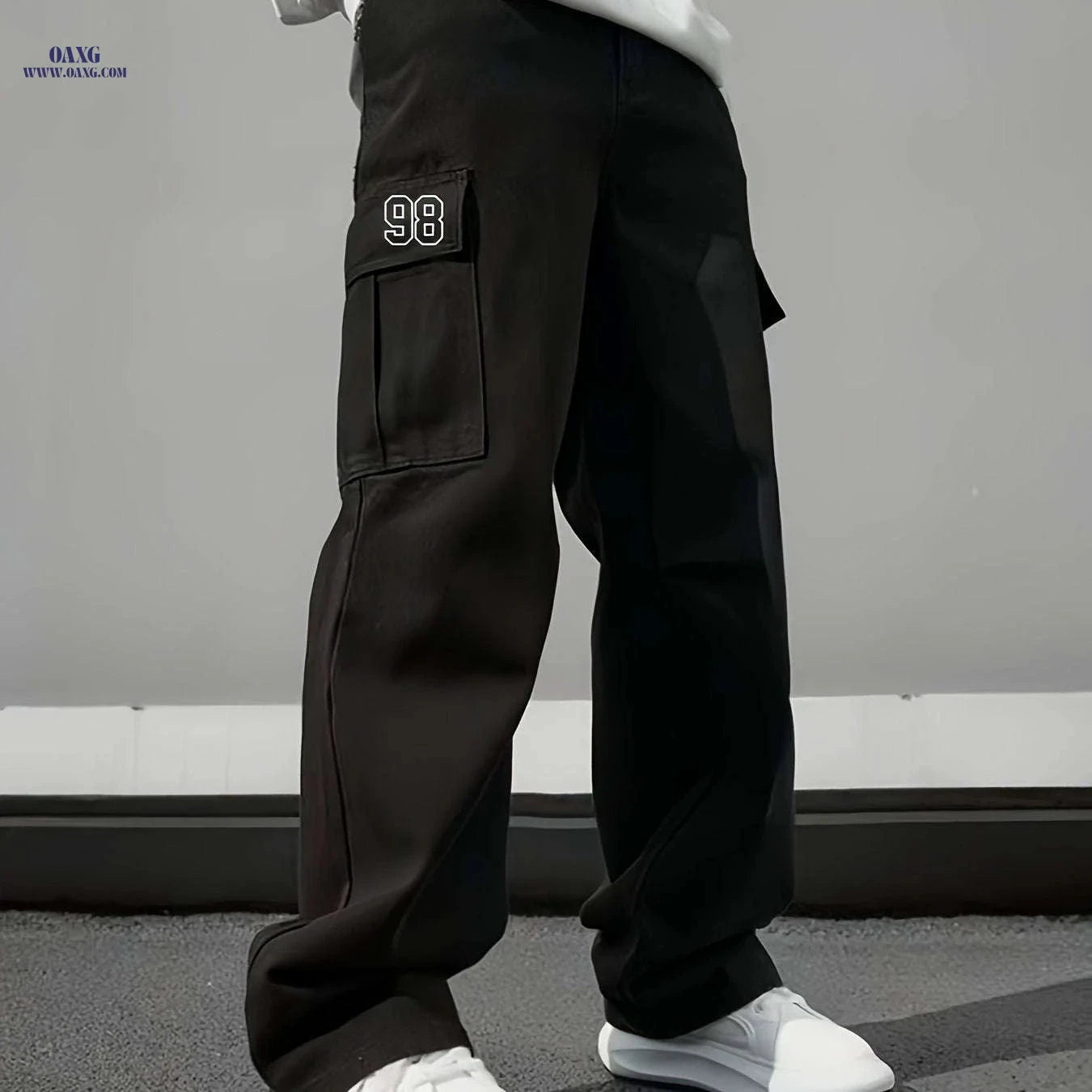 Men's Heavy-Duty Cargo Pants - All-Season Utility Workwear Trousers   OAXG 