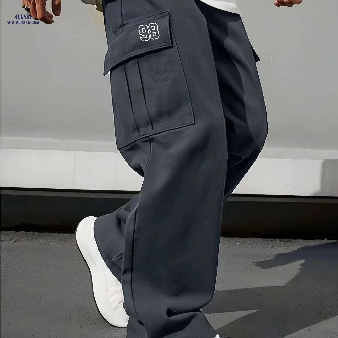 Men's Heavy-Duty Cargo Pants - All-Season Utility Workwear Trousers   OAXG 