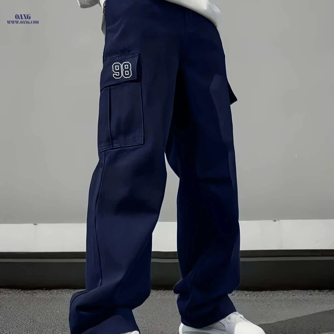 Men's Heavy-Duty Cargo Pants - All-Season Utility Workwear Trousers   OAXG 