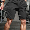 Men's High-Elastic Sports Shorts - Breathable with Zip Pockets   OAXG Black / FR XXS