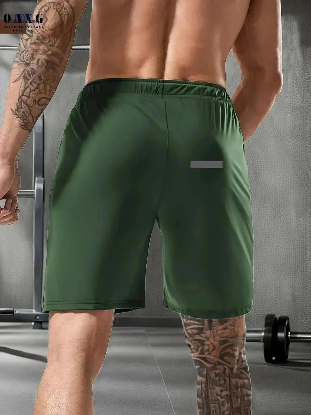 Men's High-Elastic Sports Shorts - Breathable with Zip Pockets   OAXG Black / FR XXS