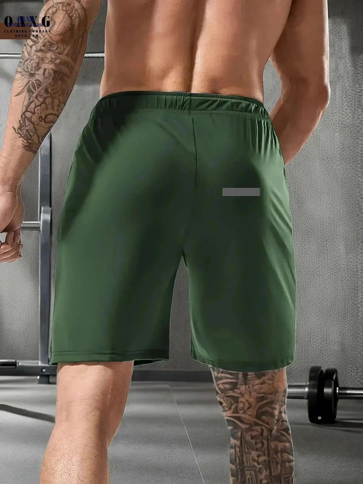 Men's High-Elastic Sports Shorts - Breathable with Zip Pockets   OAXG Black / FR XXS