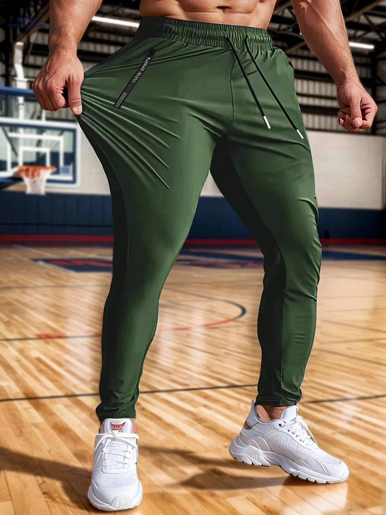 Men's High-Elasticity Sports Cropped Pants - Lightweight & Stylish   OAXG Black / XXS