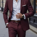 Men's High-End Two-Piece Suit - Formal Jacket & Pants Set   OAXG 