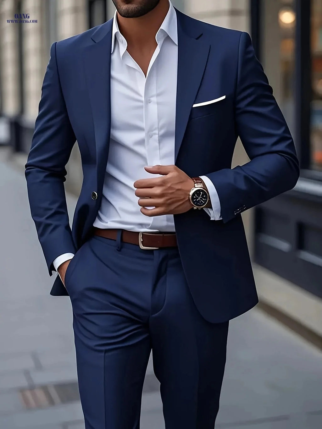 Men's High-End Two-Piece Suit - Formal Jacket & Pants Set   OAXG 