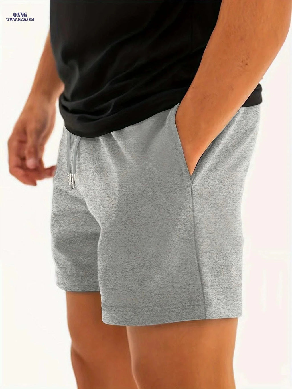 Men’s High-Waisted Athletic Gym Shorts - Quick-Dry & Pockets   OAXG Black / S