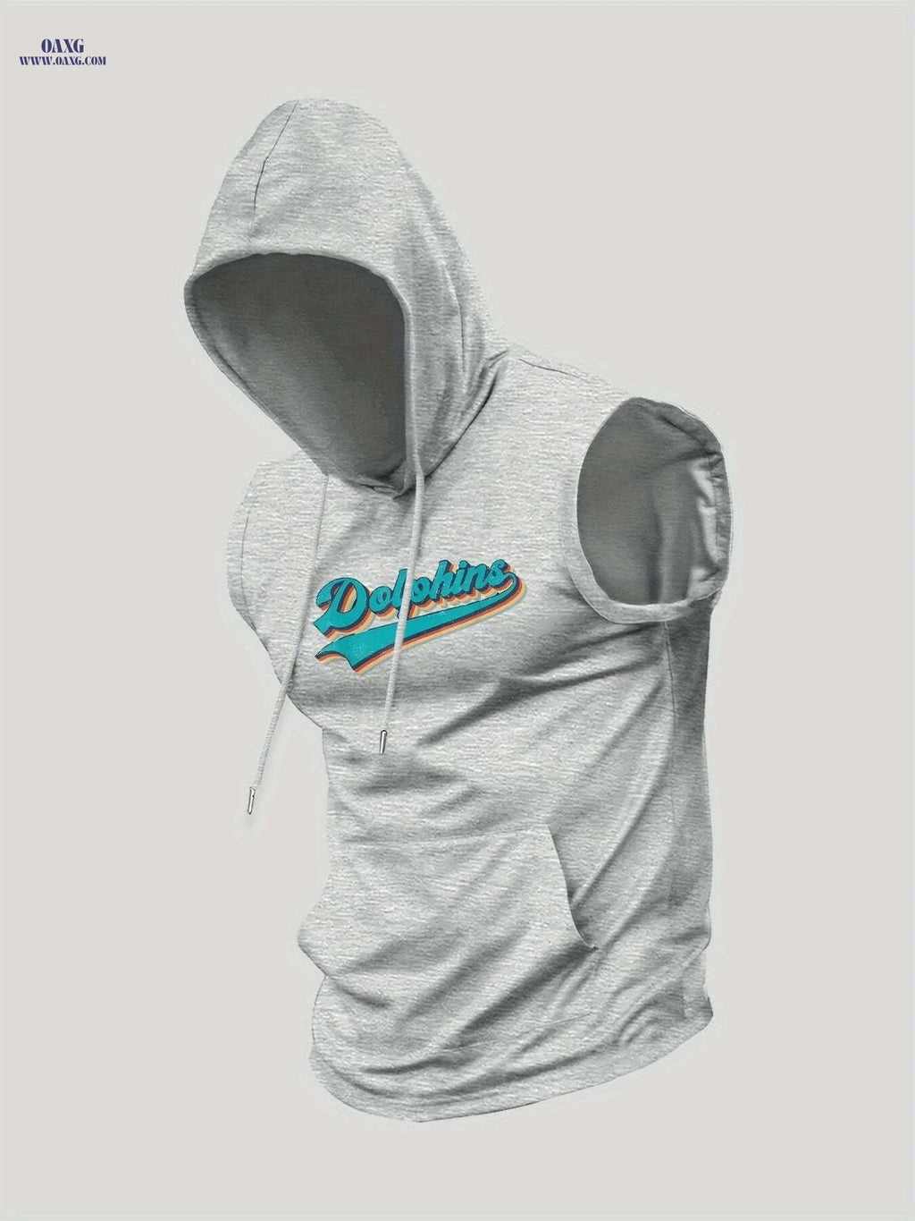 Men's Hooded Tank Top - Lightweight Sleeveless Workout Shirt   OAXG 