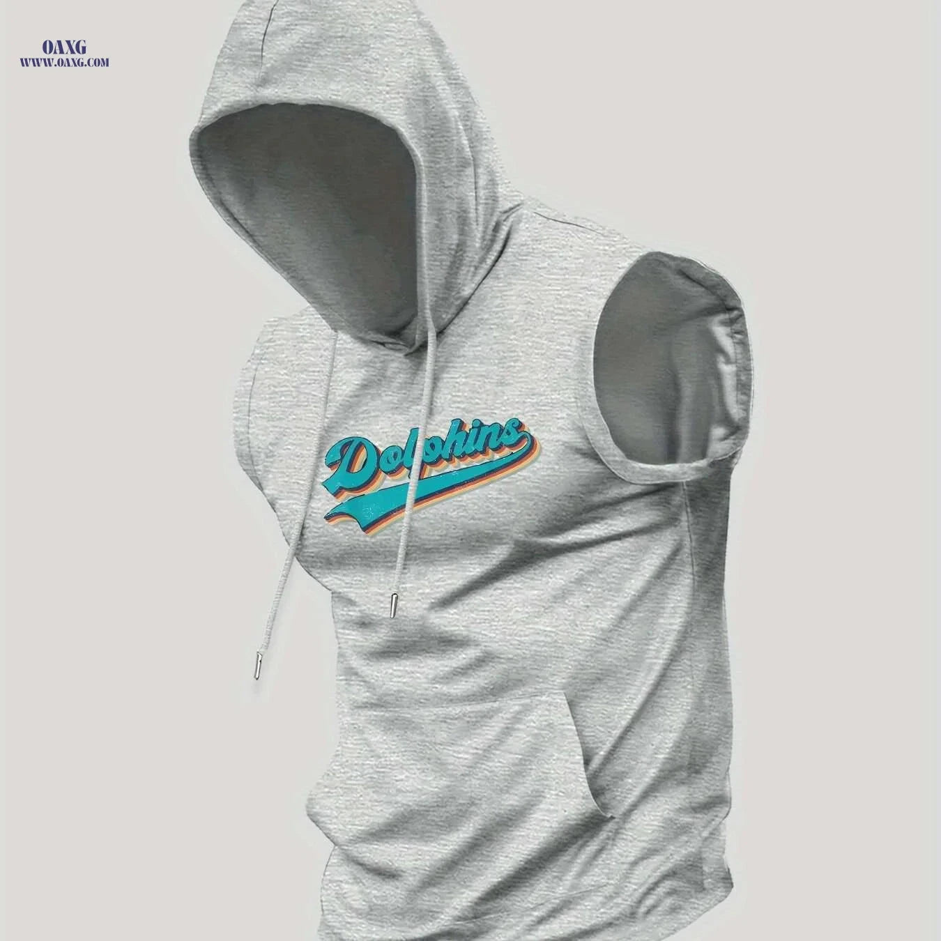 Men's Hooded Tank Top - Lightweight Sleeveless Workout Shirt   OAXG 