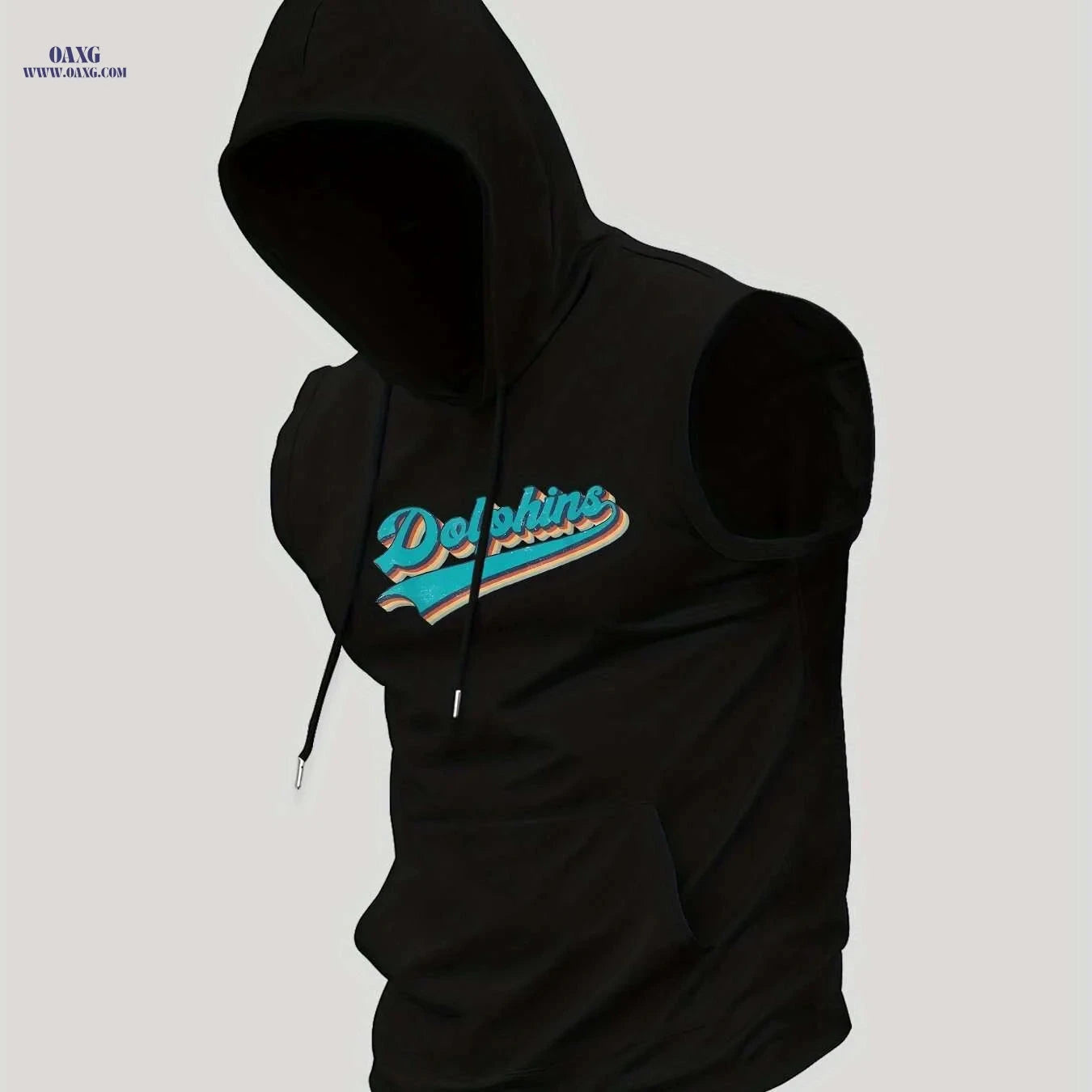 Men's Hooded Tank Top - Lightweight Sleeveless Workout Shirt   OAXG 
