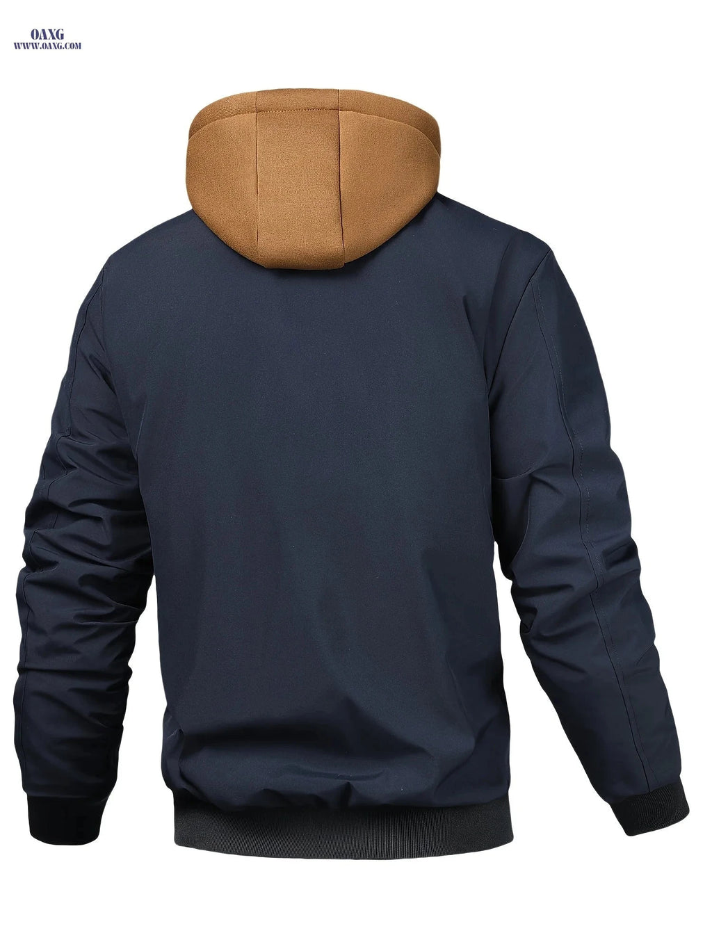 Men's Hooded Zip-Up Jacket - Casual Plaid, Loose Fit for All Seasons   OAXG 