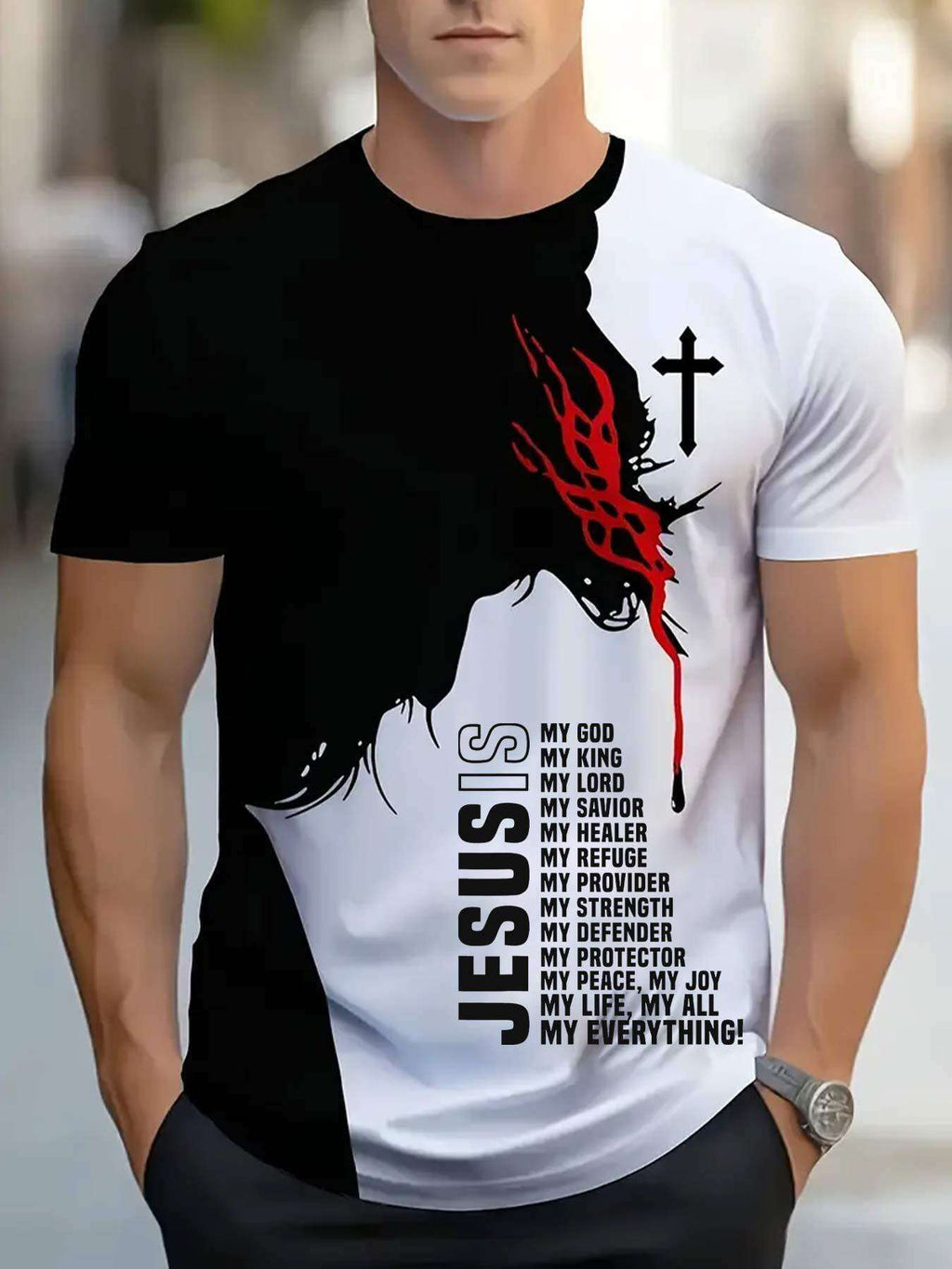 men-s-jesus-cross-t-shirt-inspirational-black-white-graphic-tee-oaxg-N3o