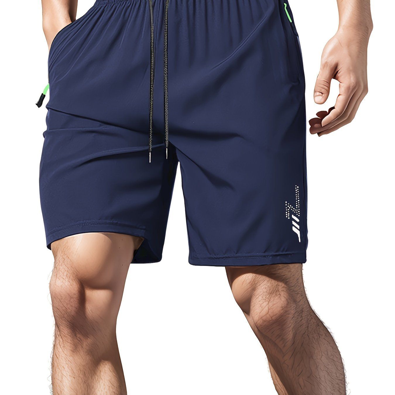 Men's Korean Running Shorts - Lightweight Quick-Dry Casual Fitness   OAXG Black / FR S