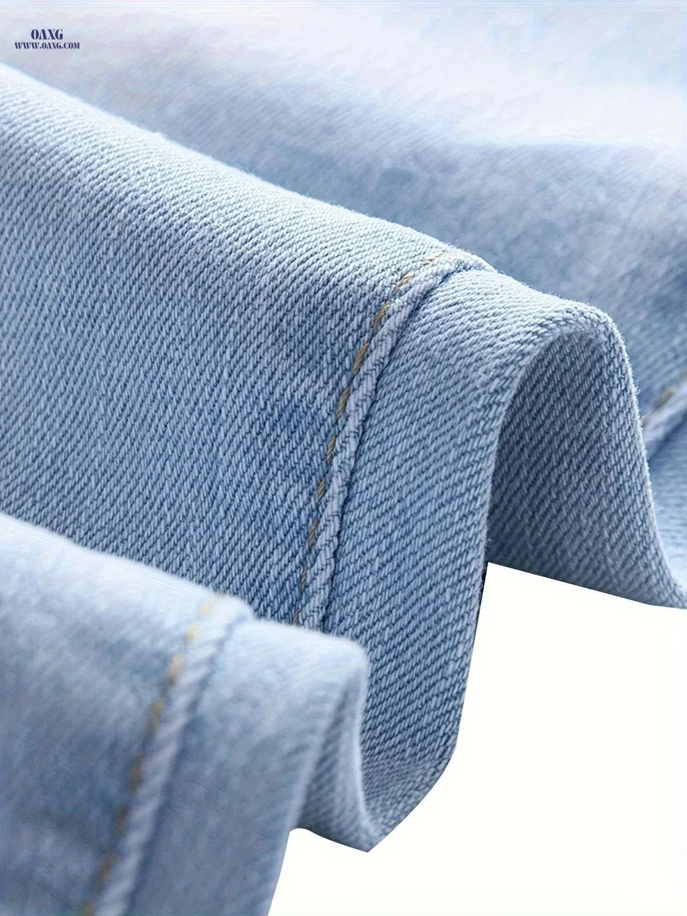 Men's Light Blue Stretch Slim Jeans - Casual, Comfortable Fit   OAXG Light Blue / 28