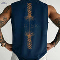 Men's Lightweight Athletic Tank Top - Breathable Sleeveless Gym Shirt   OAXG Purplish Blue / XS