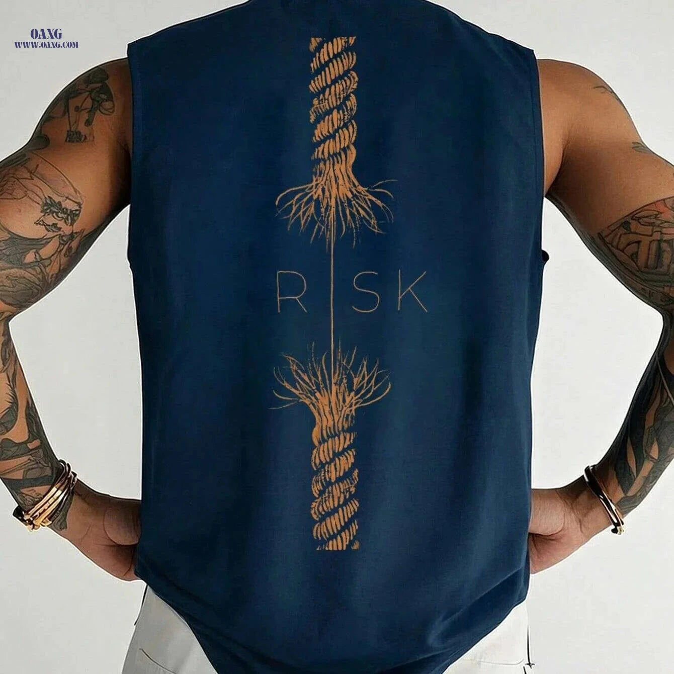 Men's Lightweight Athletic Tank Top - Breathable Sleeveless Gym Shirt   OAXG Purplish Blue / XS