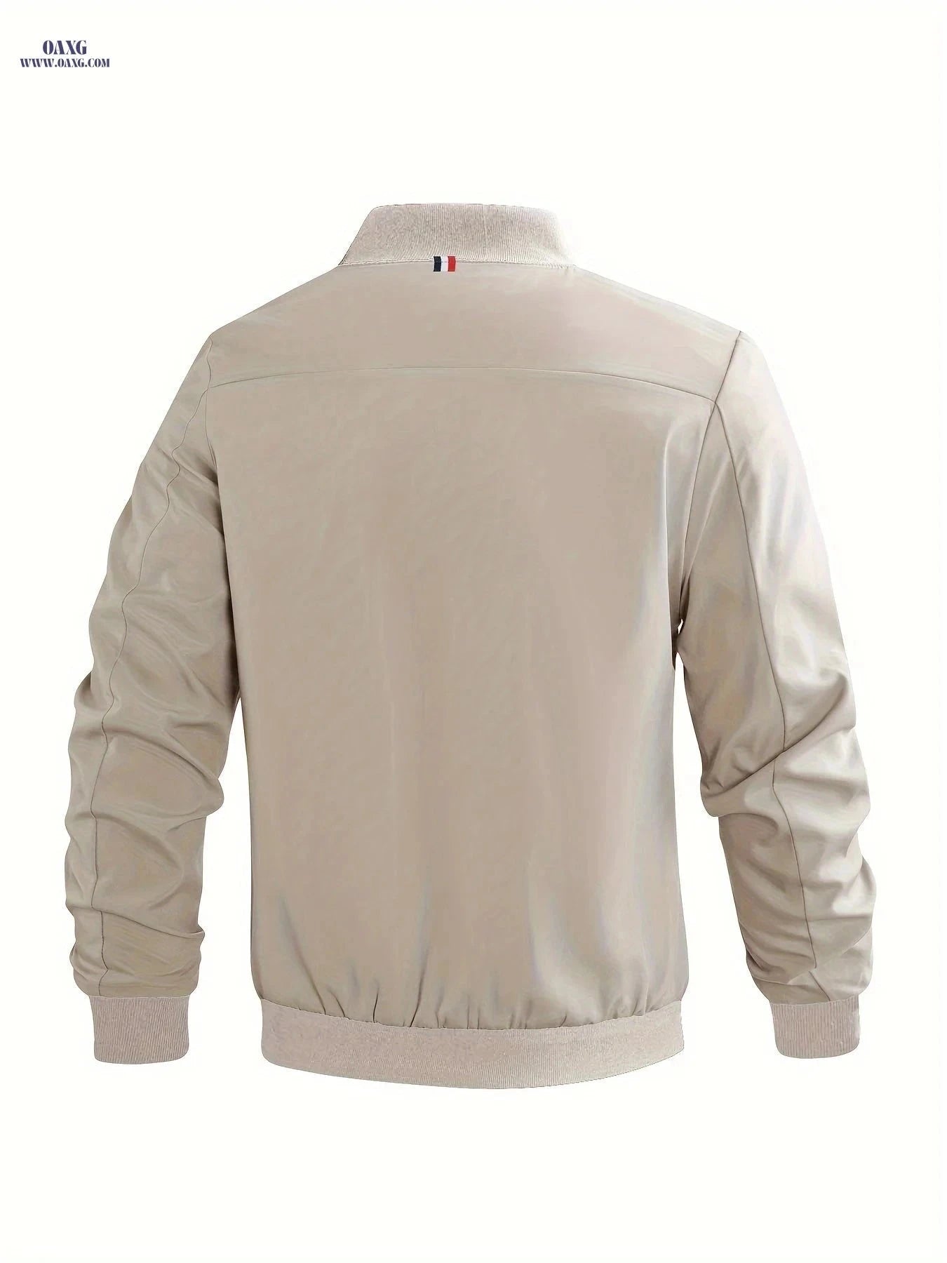 Men's Lightweight Casual Jacket - Spring Solid Color Outerwear   OAXG Khaki / FR L