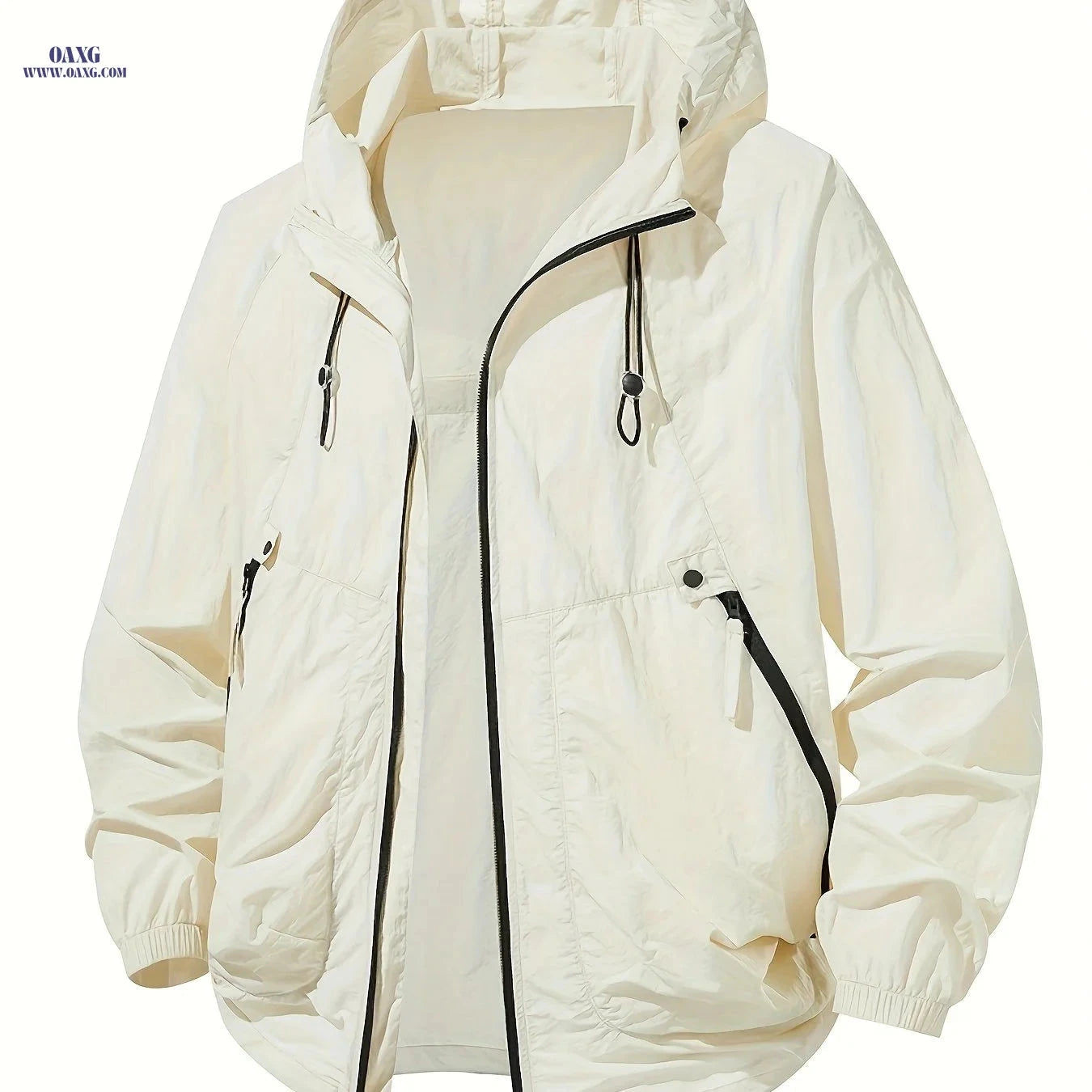 Men's Lightweight Hooded Jacket - Breathable & Quick-Drying for Outdoors   OAXG 