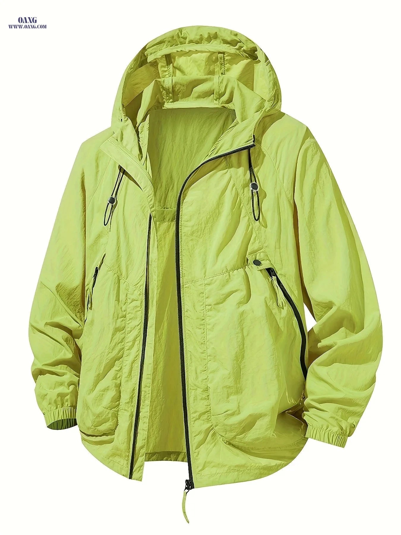 Men's Lightweight Hooded Jacket - Breathable & Quick-Drying for Outdoors   OAXG 