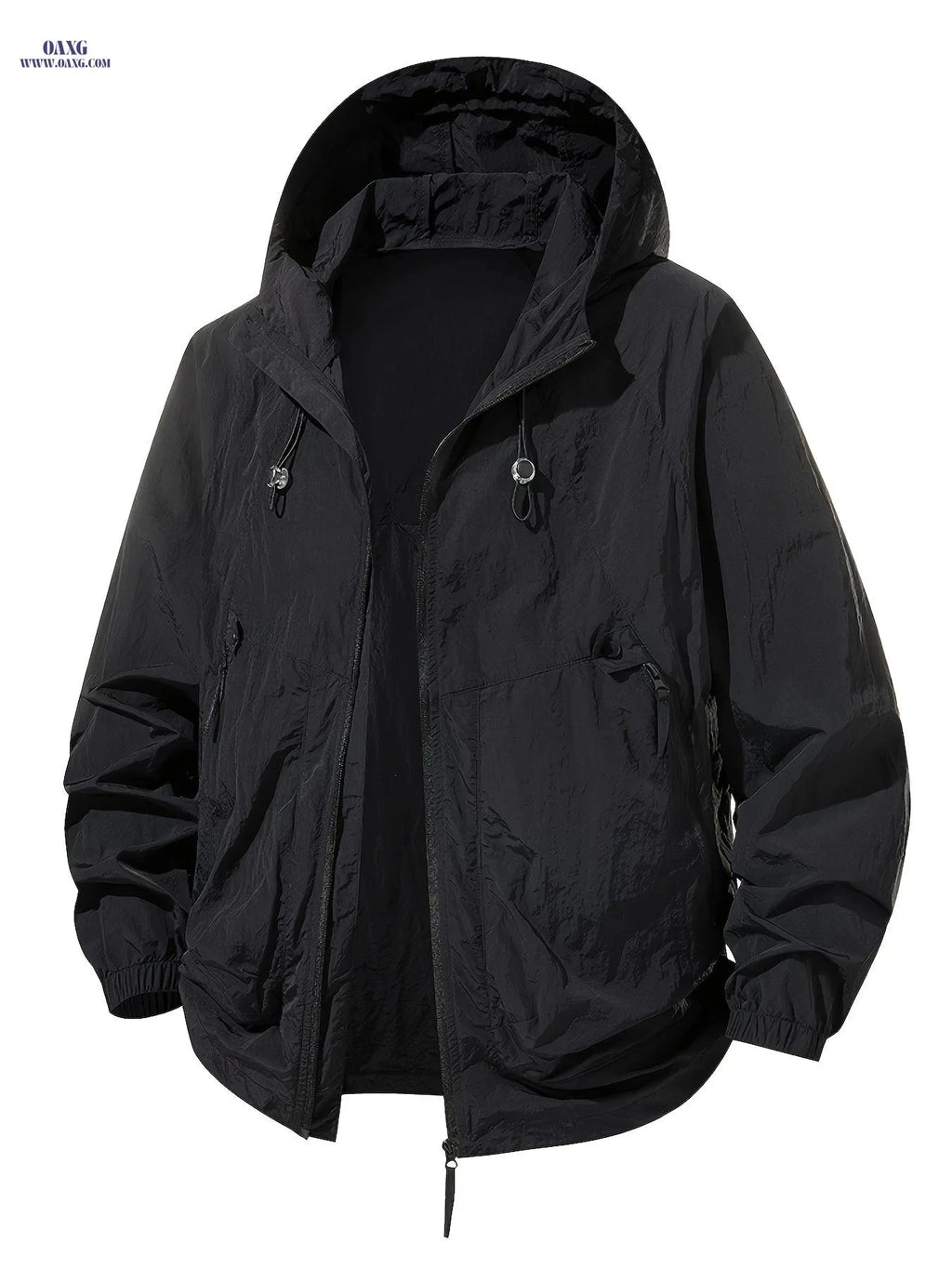 Men's Lightweight Hooded Jacket - Breathable & Quick-Drying for Outdoors   OAXG 