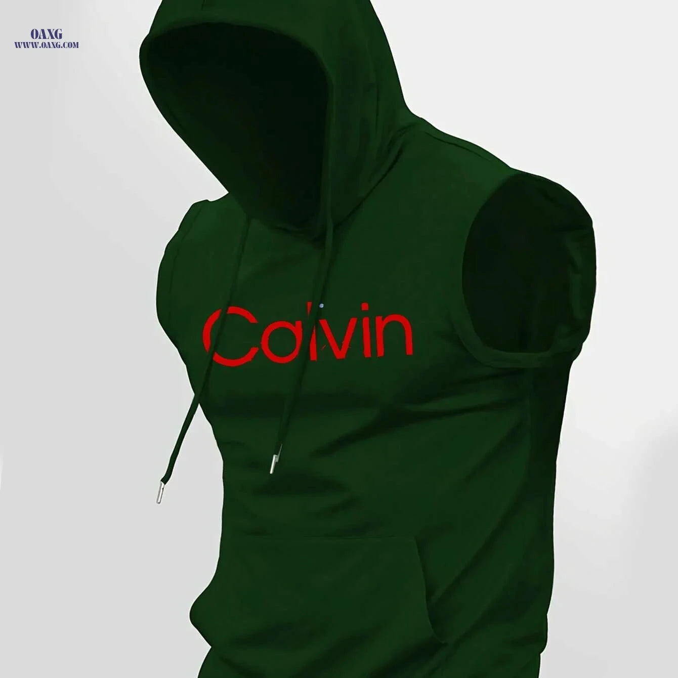 Men's Lightweight Hooded Tank Top - Breathable Casual Gym Shirt   OAXG 
