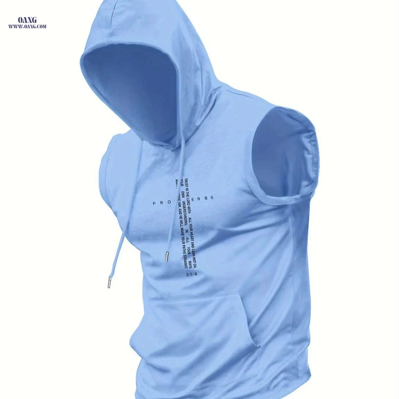Men's Lightweight Hooded Tank Top - Quick-Dry Sportswear for Summer   OAXG 