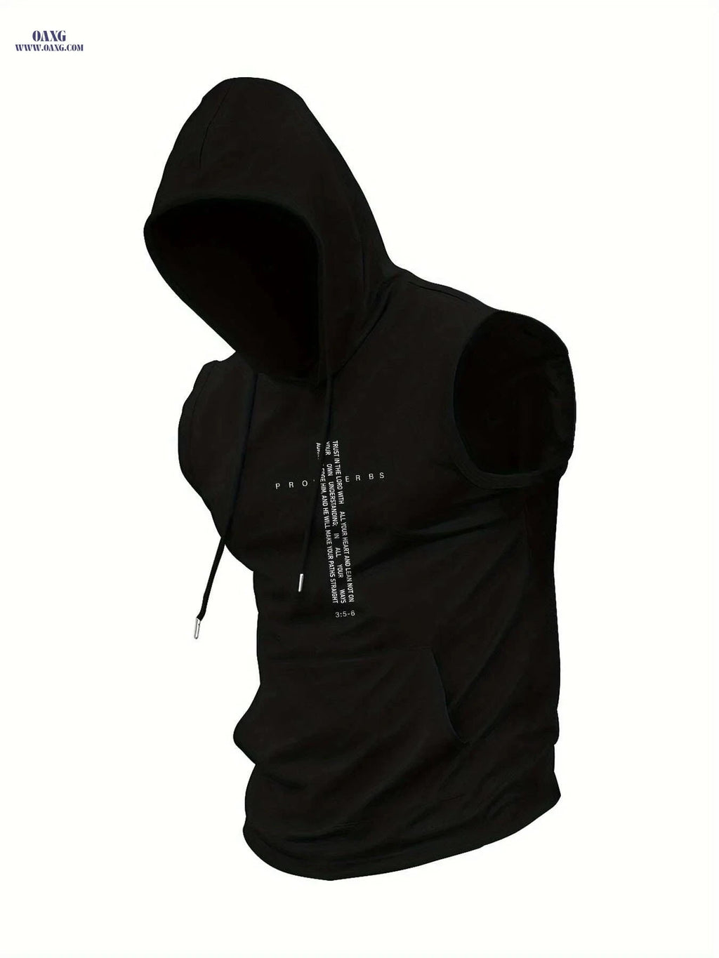 Men's Lightweight Hooded Tank Top - Quick-Dry Sportswear for Summer   OAXG White / S