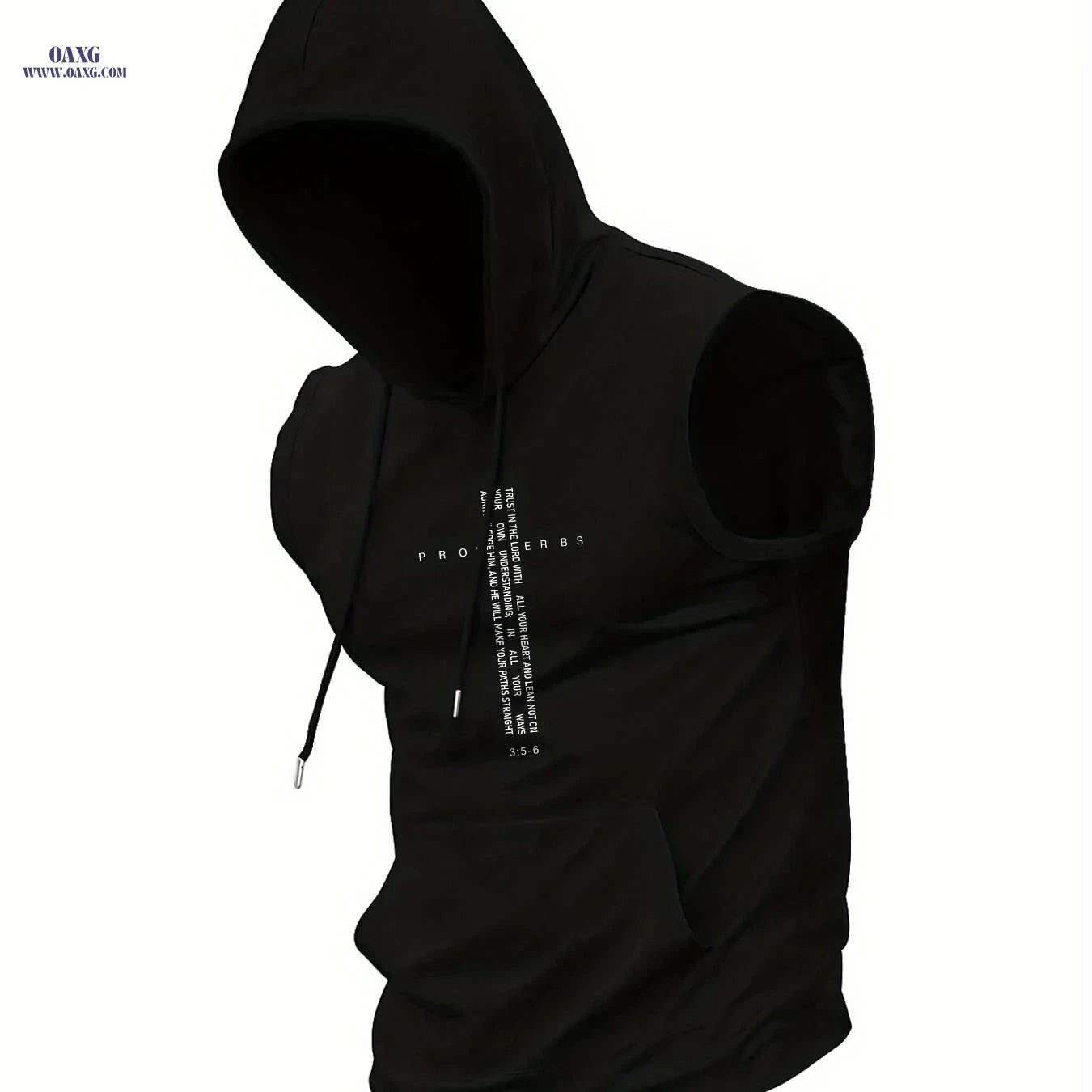 Men's Lightweight Hooded Tank Top - Quick-Dry Sportswear for Summer   OAXG 
