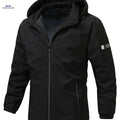 Men's Lightweight Outdoor Windbreaker Jacket - Stylish Zip-Up with Hood   OAXG 