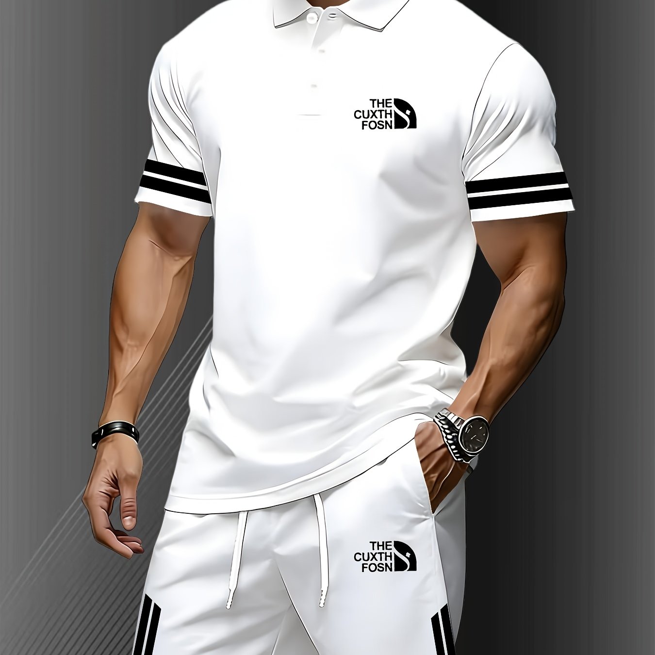 Men's Lightweight Short Sleeve Shirt Set - Quick-Dry for Hiking   OAXG 