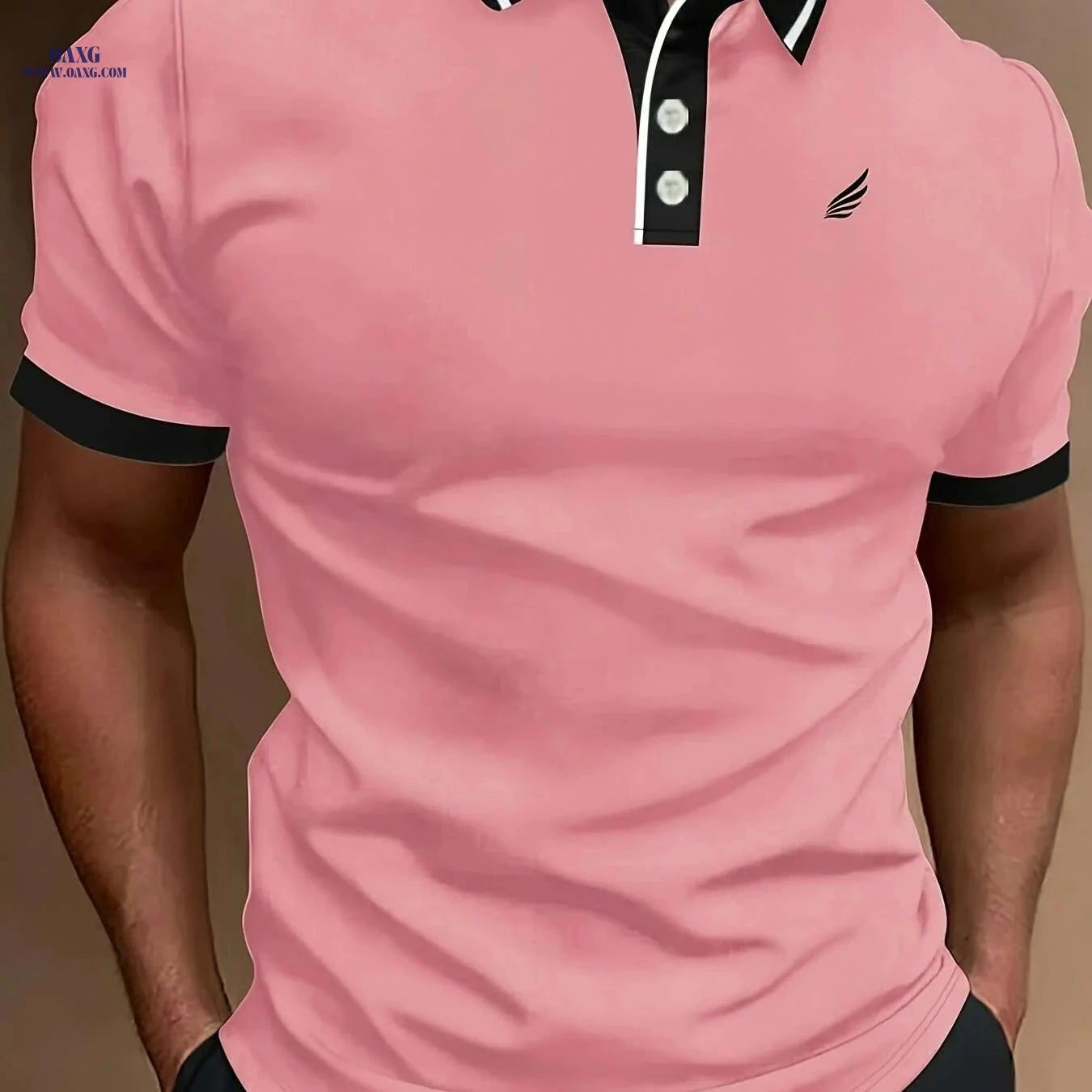 Men's Lightweight Summer Shirt - Breathable Short Sleeve Golf Tee   OAXG 