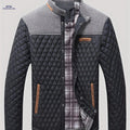 Men's Lightweight Warm Jacket - Polyester Color Block Design   OAXG Black / FR S