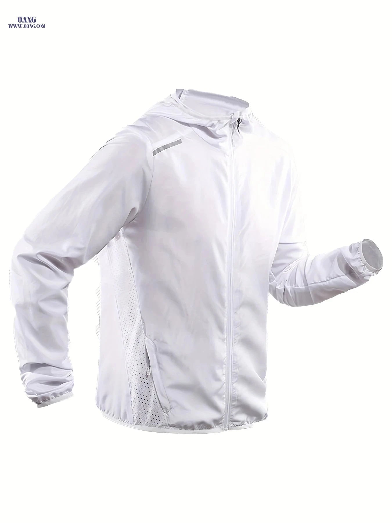 Men's Lightweight Windproof Hooded Jacket - Breathable & Casual Fit   OAXG Black / FR S