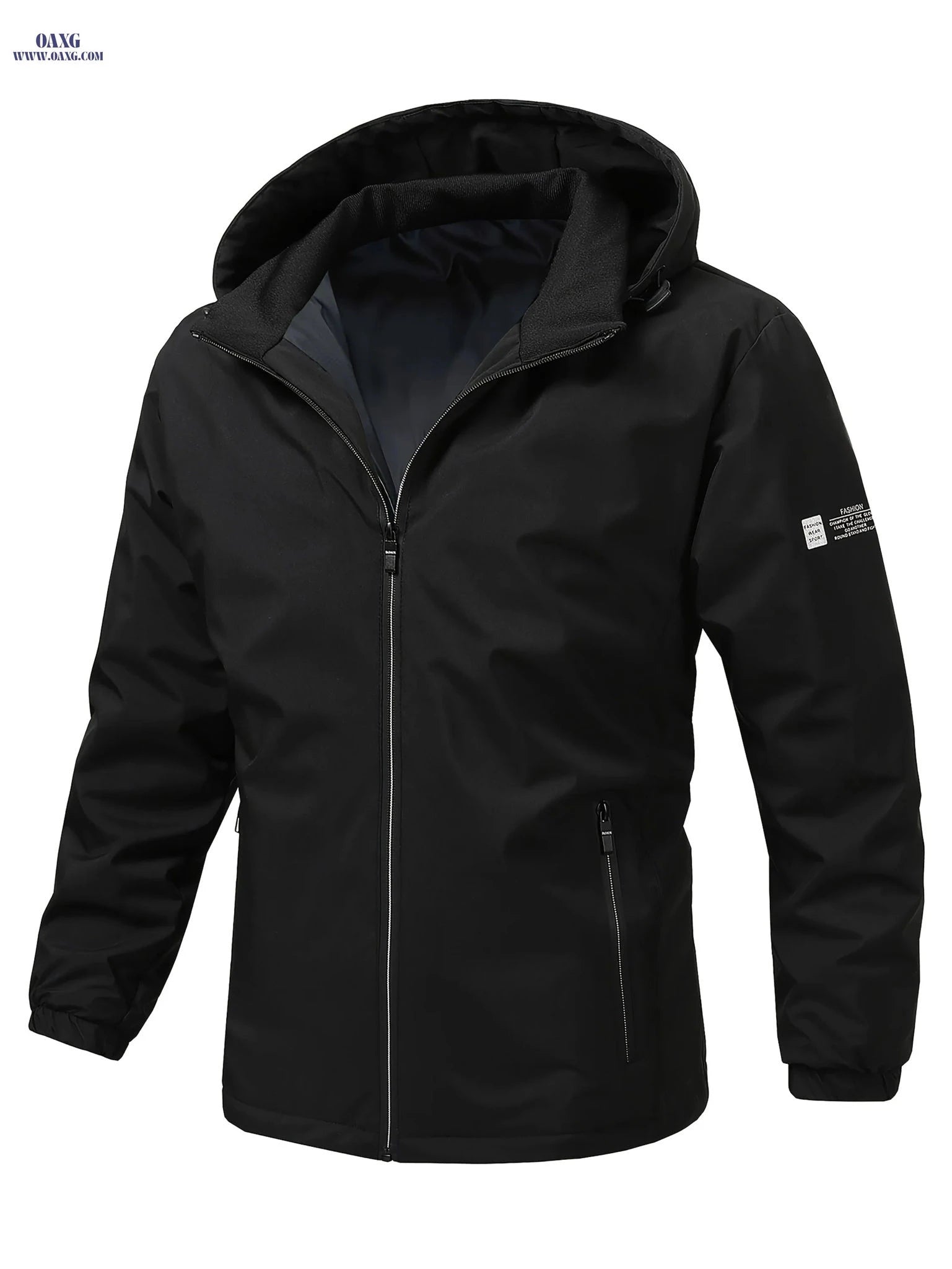 Men's Lightweight Windproof Jacket - Hooded Casual Spring/Fall Wear   OAXG 