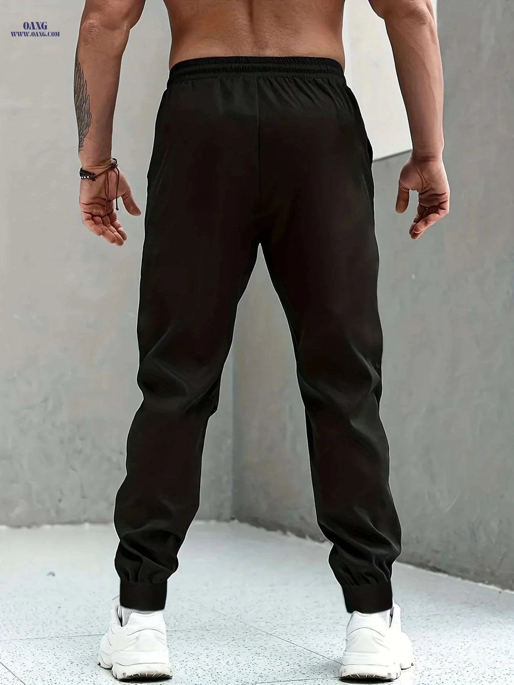 Men's Long Pants for Autumn & Winter – Casual Stretch Fit   OAXG Black / FR S