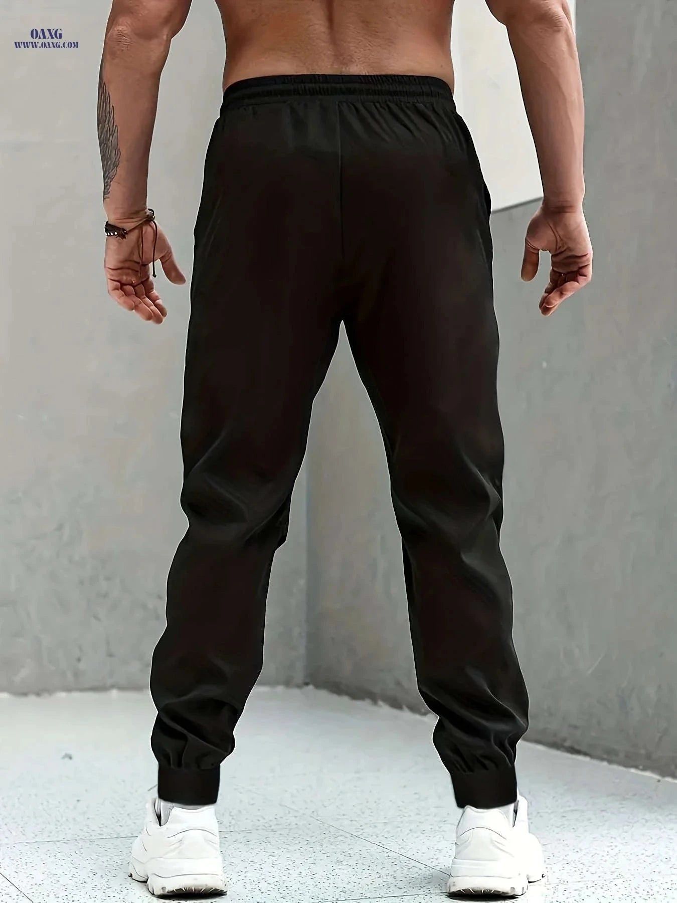 Men's Long Pants for Autumn & Winter – Casual Stretch Fit   OAXG Black / FR S