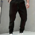 Men's Long Pants for Autumn & Winter – Casual Stretch Fit   OAXG Black / FR S