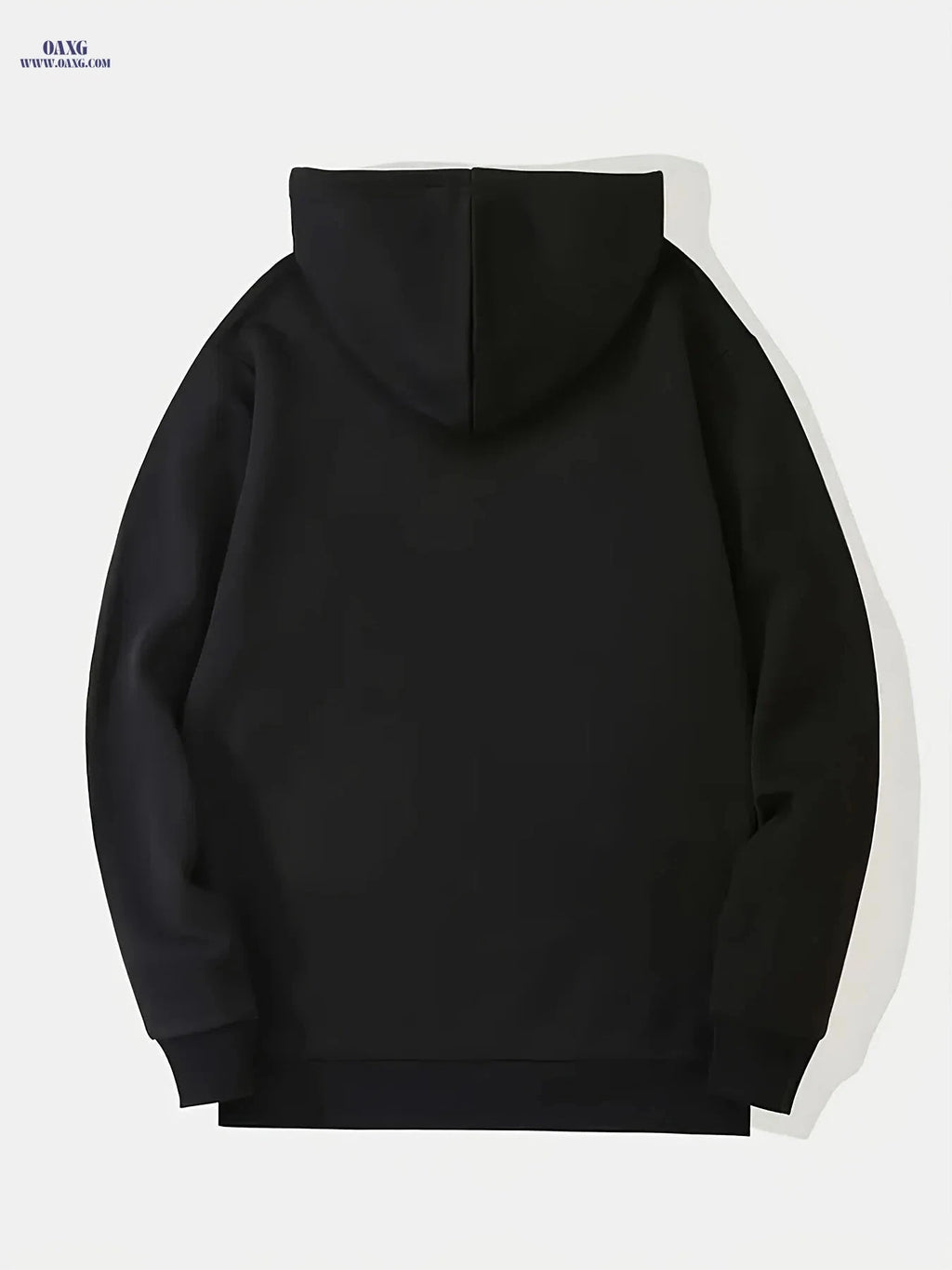Men's Long Sleeve Drawstring Hoodie - Sports Style, Slight Stretch Fabric   OAXG Black / FR S