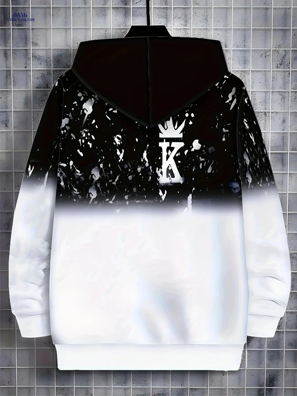 Men's Long-Sleeve Zip-Up Hoodie - Casual Autumn Jacket with Pockets   OAXG Black / FR M