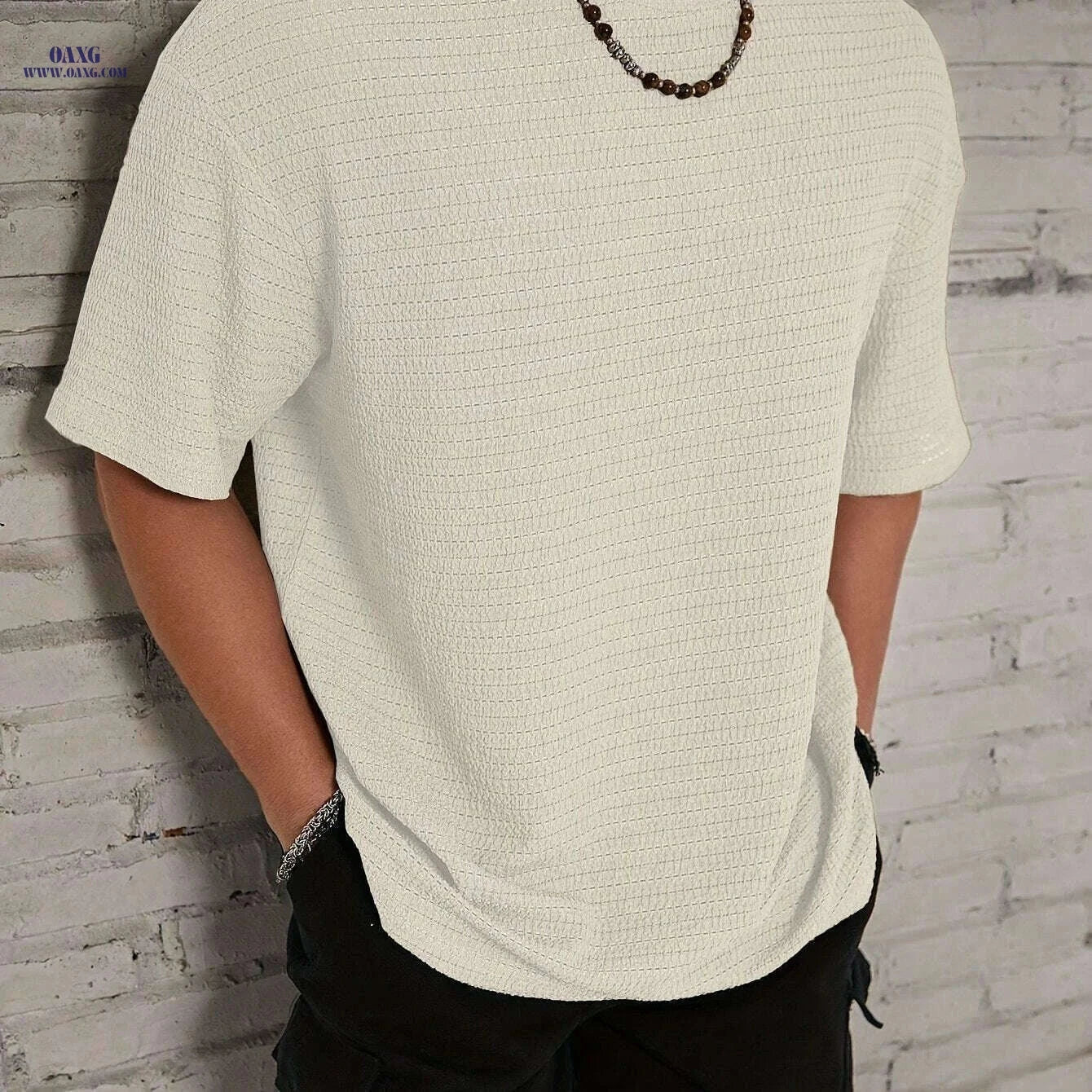 Men's Loose Casual Short Sleeve T-shirt - Comfortable Summer Tee   OAXG 