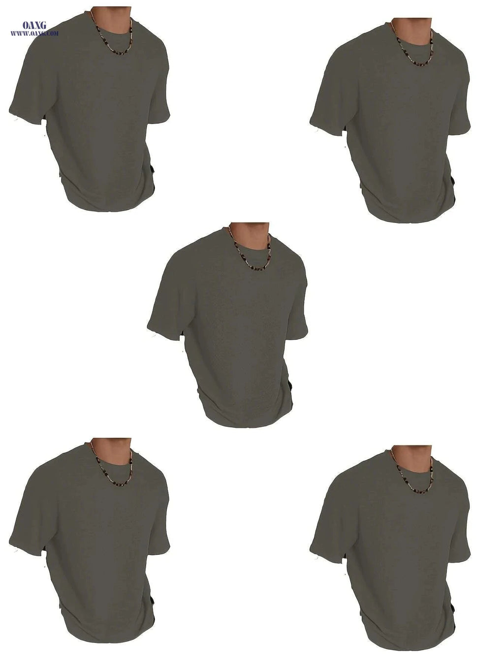 Men's Loose Casual Short Sleeve T-shirt - Comfortable Summer Tee   OAXG 