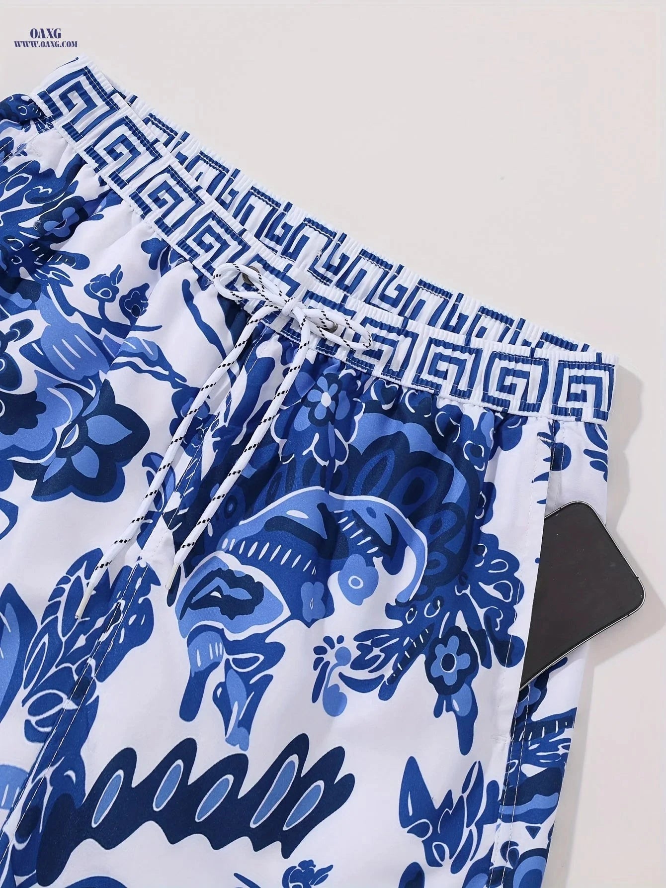 Men's Loose Fit Beach Shorts - Perfect for Vacation Style   OAXG 