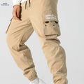 Men's Loose Fit Cargo Pants with Drawstring Waist - All-Season Style   OAXG 