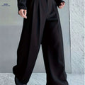 Men's Loose-Fit Casual Pants - Trendy Small Pleat Design for All Seasons   OAXG 