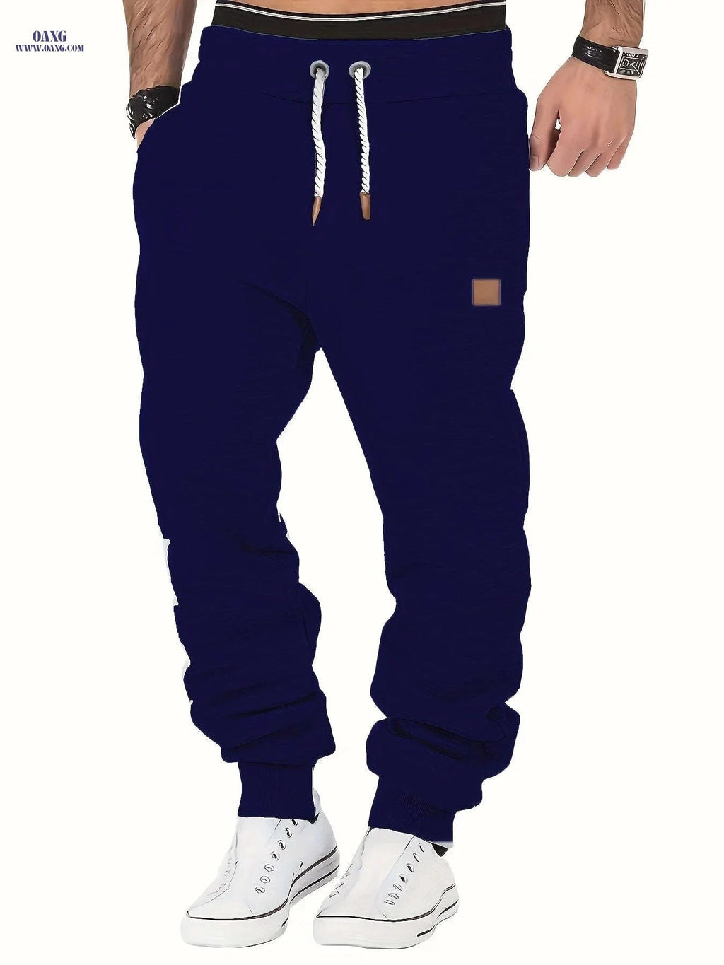 Men's Loose Fit Jogger Pants - Elastic Waist, Casual Athletic Style   OAXG 