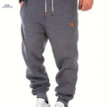 Men's Loose Fit Jogger Pants - Elastic Waist, Casual Athletic Style   OAXG Dark Gray / FR S