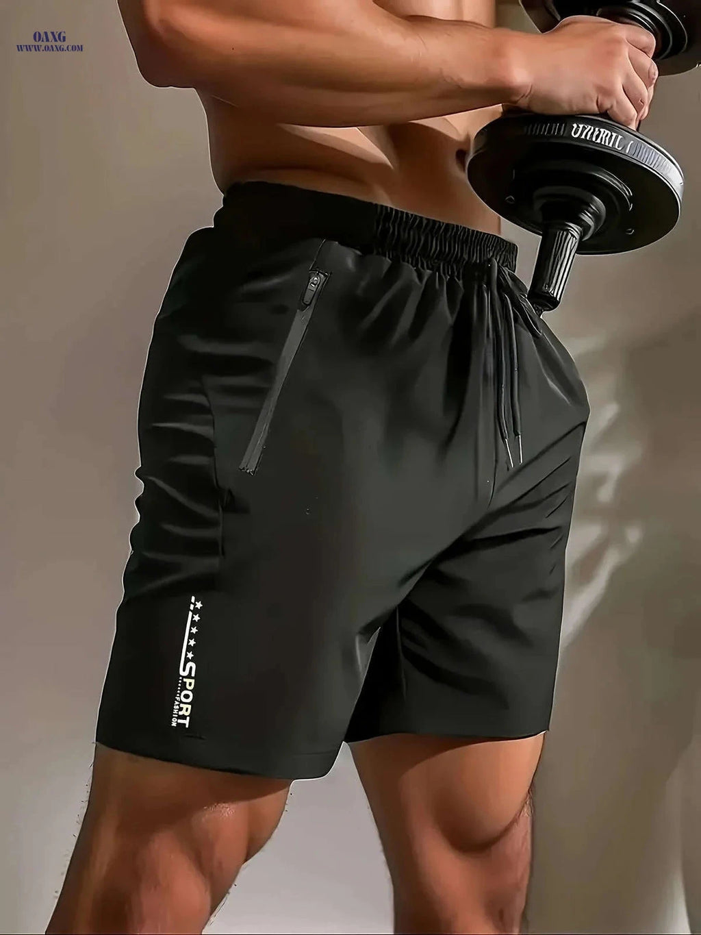 Men's Loose-Fit Knee-Length Athletic Pants - Quick-Drying & Breathable   OAXG Sky Blue / FR S