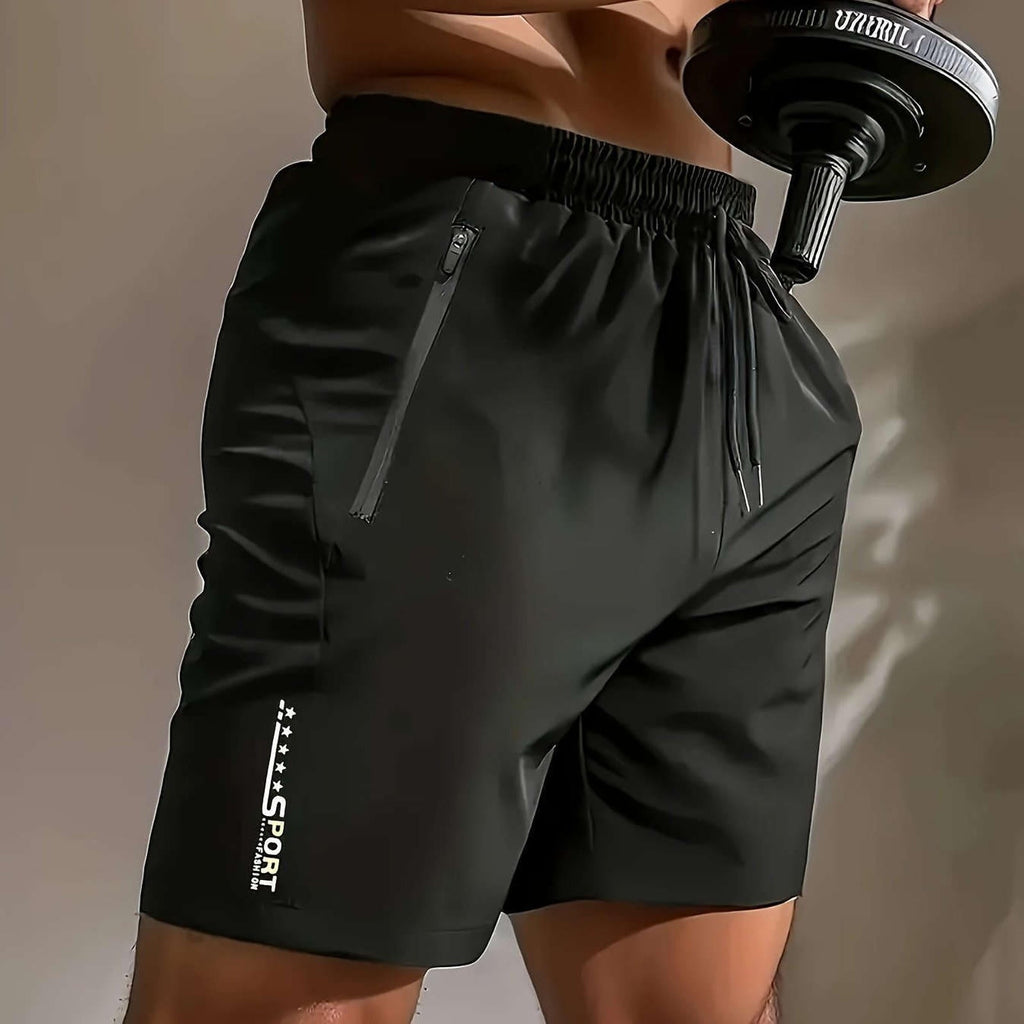 Men's Loose-Fit Knee-Length Athletic Pants - Quick-Drying & Breathable   OAXG Sky Blue / FR S